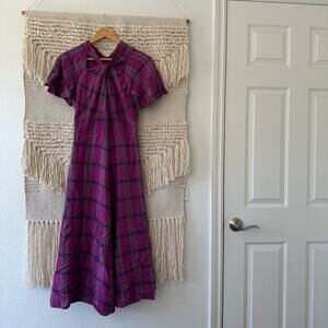 Temperley London Isobel Check Twist Dress